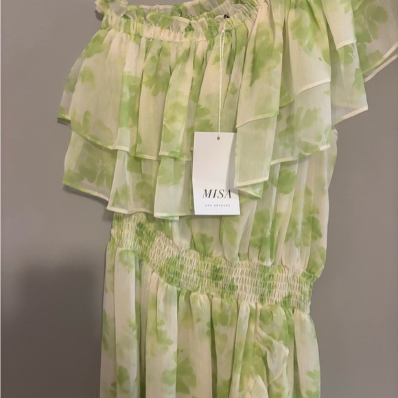 Misa Los Angeles Rumi Dress in Honeydew Blossom Size XS NWT - Picture 3 of 6